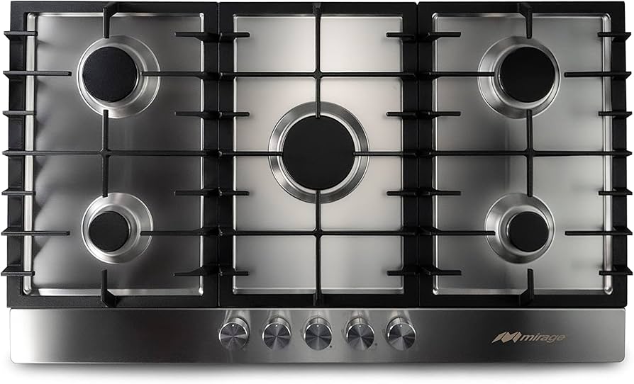 Parrilla Sparx90 Mirage 5 Quem Acero Inoxidable Mps90gb 90cm Color Plateado