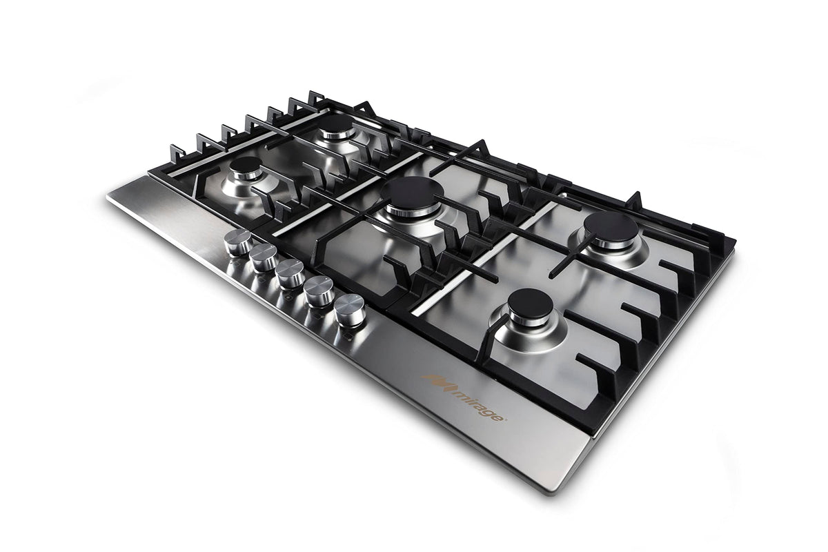 Parrilla Sparx90 Mirage 5 Quem Acero Inoxidable Mps90gb 90cm Color Plateado