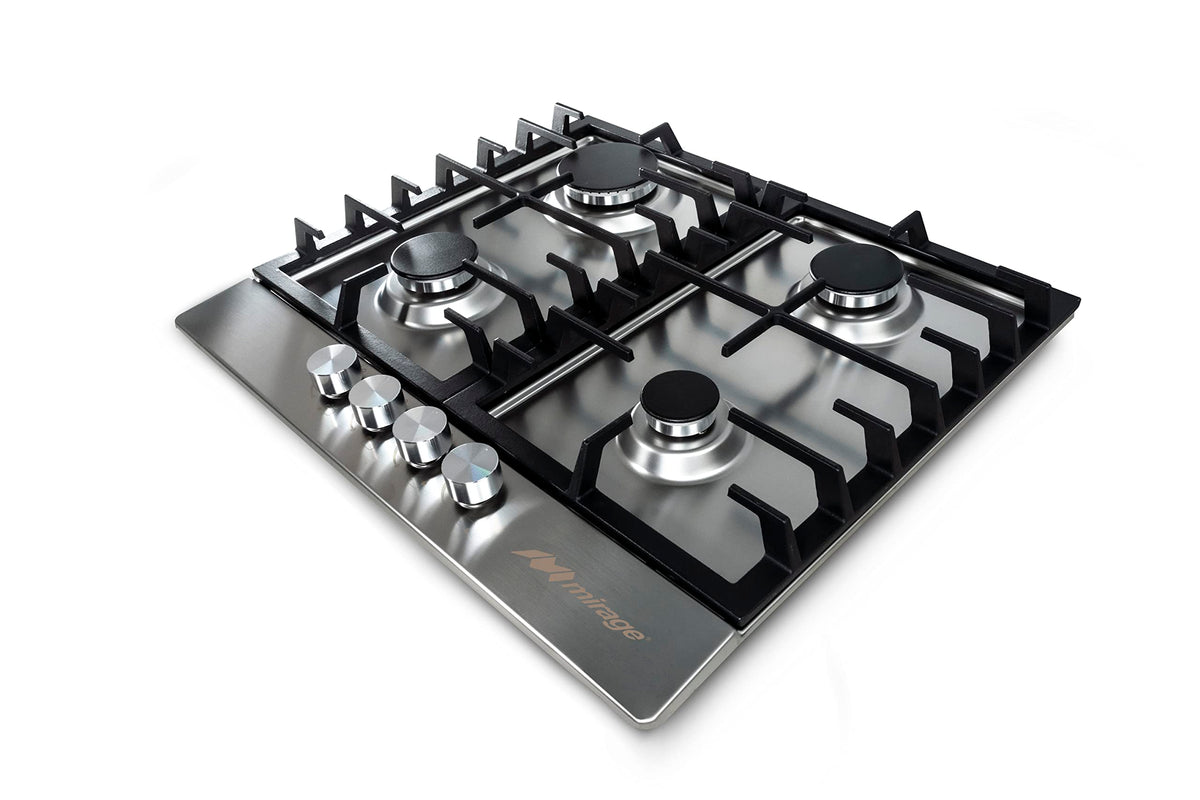 Estufa Con Alimentación A Gas Mirage Mps60gb Color Plateado 4 Hornallas