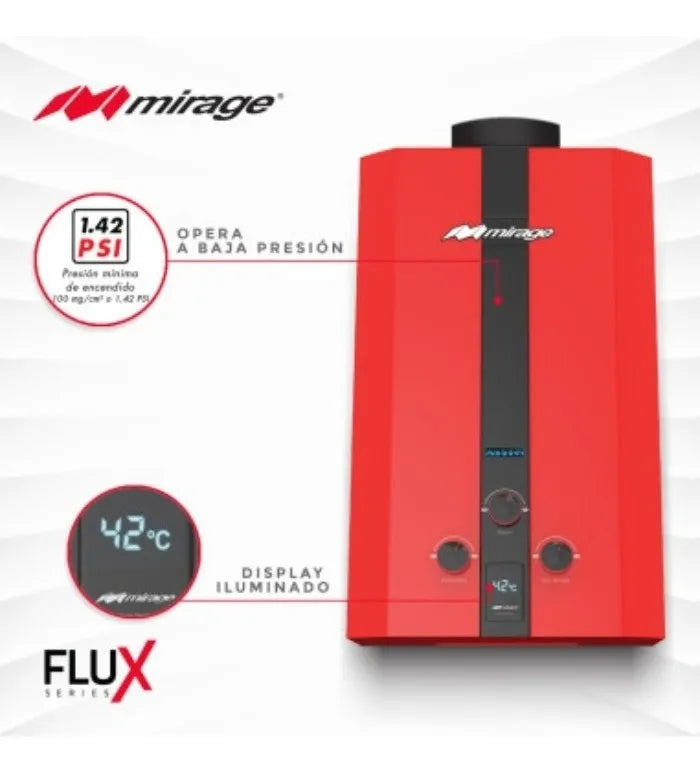 Boiler de Paso Mirage MBF16NC (Flux Series, 16 Litros, Gas Natural)