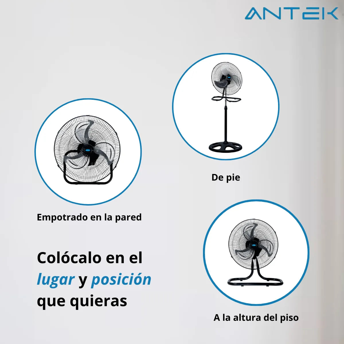 Microondas Mirage + Ventilador De 18 Pulgadas 3 En 1 Antek