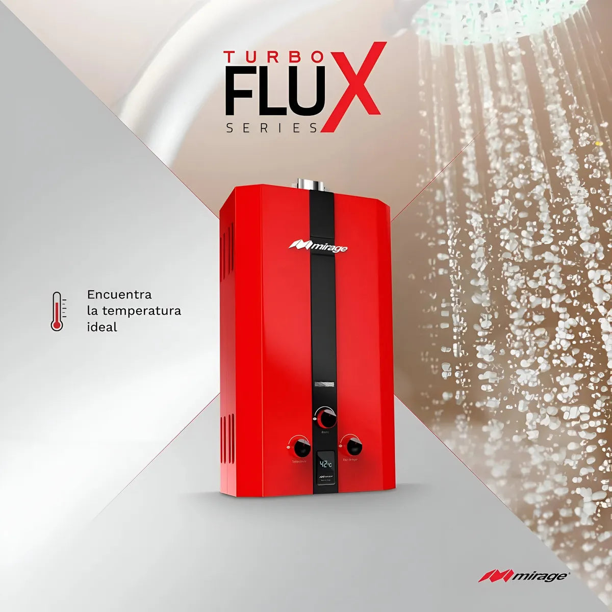 Boiler de Paso Mirage MBF16NB (Flux Series, 16 Litros, Gas LP)