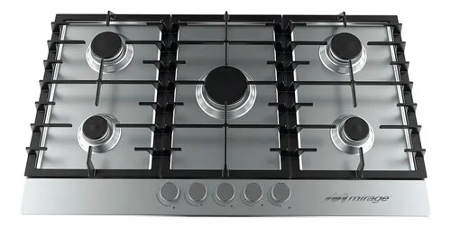 Parrilla Sparx90 Mirage 5 Quem Acero Inoxidable Mps90gb 90cm Color Plateado