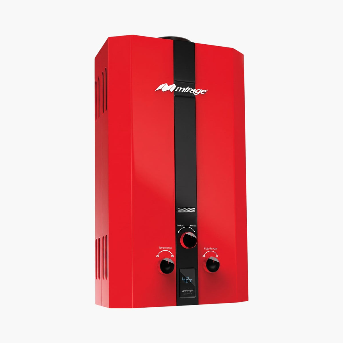 Calentador De Agua A Gas Gn Mirage Flux 6l Rojo Rojo Gn