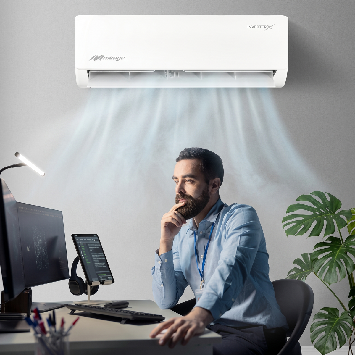 Minisplit Mirage Inverter X - 1 Ton, 220V, Frío y Calor (CMC181J)