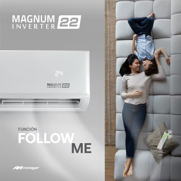 Minisplit Mirage Inverter Magnum 22 - 2 Ton, 220V, Frío y Calor (CMC261V)