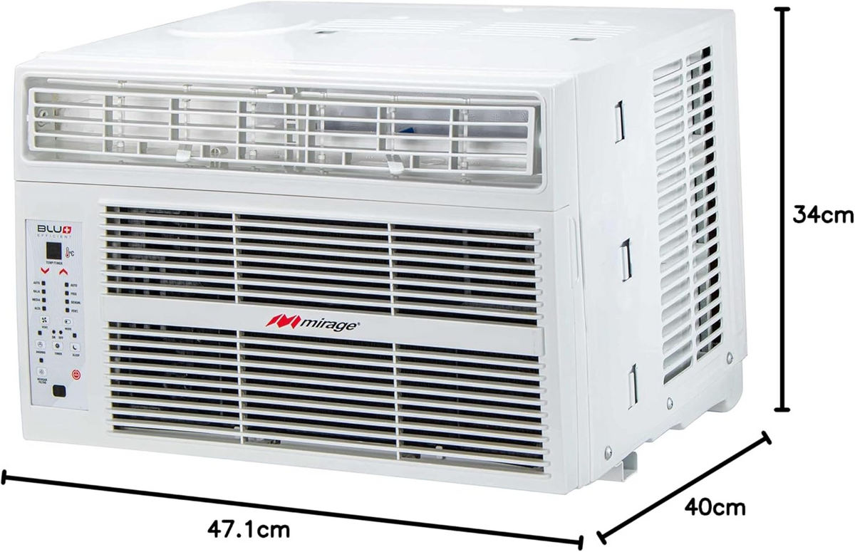 Aire Acondicionado Ventana Mirage Bluplus 8,000 Btus MACC0811N Solo Frio
