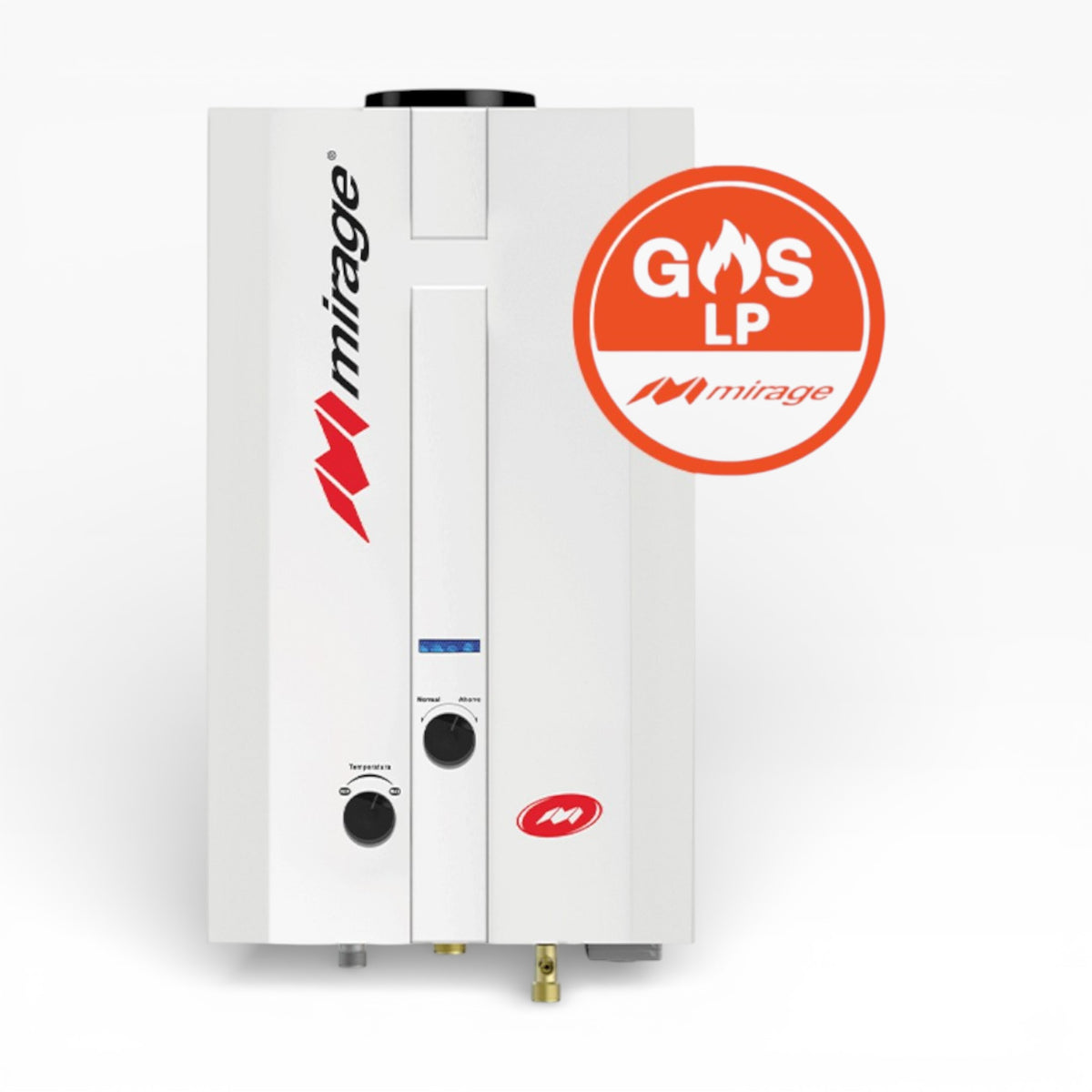 Boiler De Paso Mirage Flux Instantáneo Ahorro 70% Gas Lp 1 Servicio 1 Baño