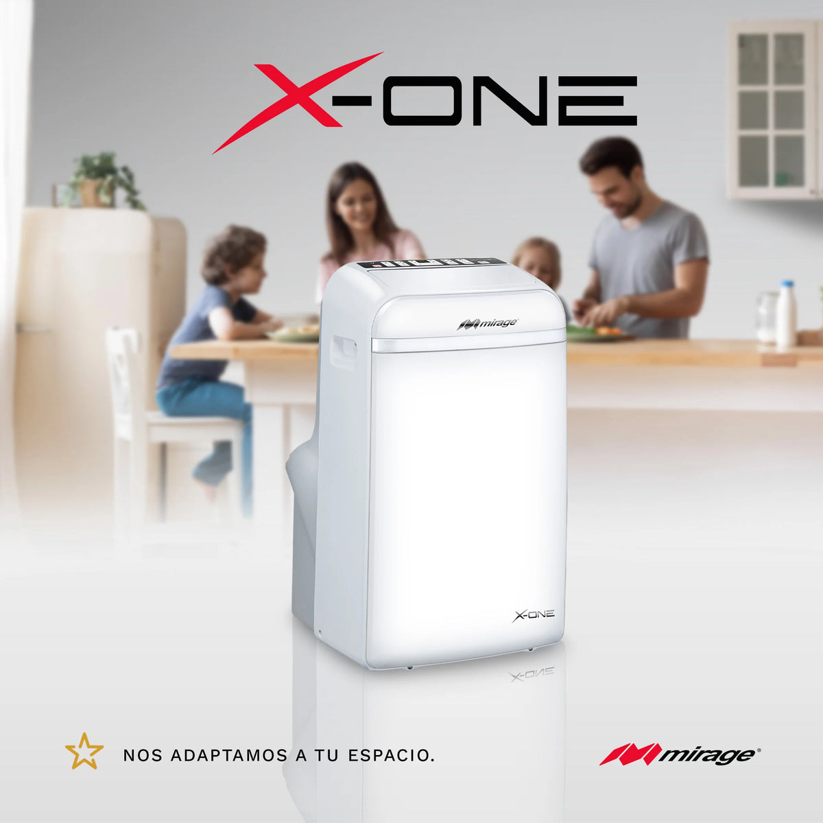 Aire Acondicionado Portátil Mirage X-ONE - 1 Ton, 110V, Frío y Calor (MAPS1211C)