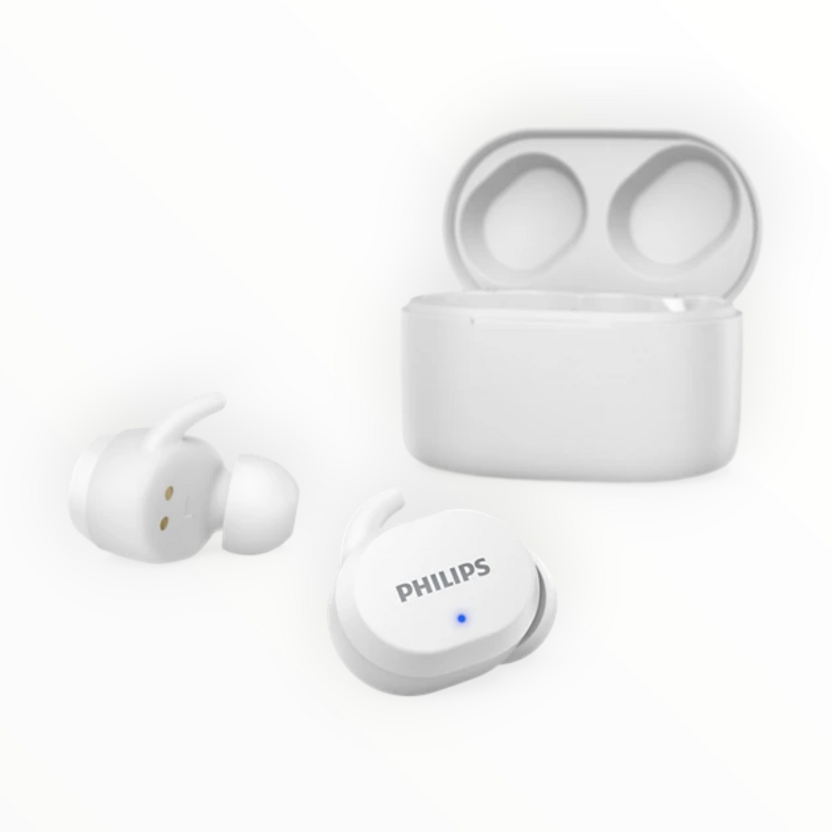 Audífonos Philips Tat3216wt/00 Tipo Dot Ipx5 Color Blanco