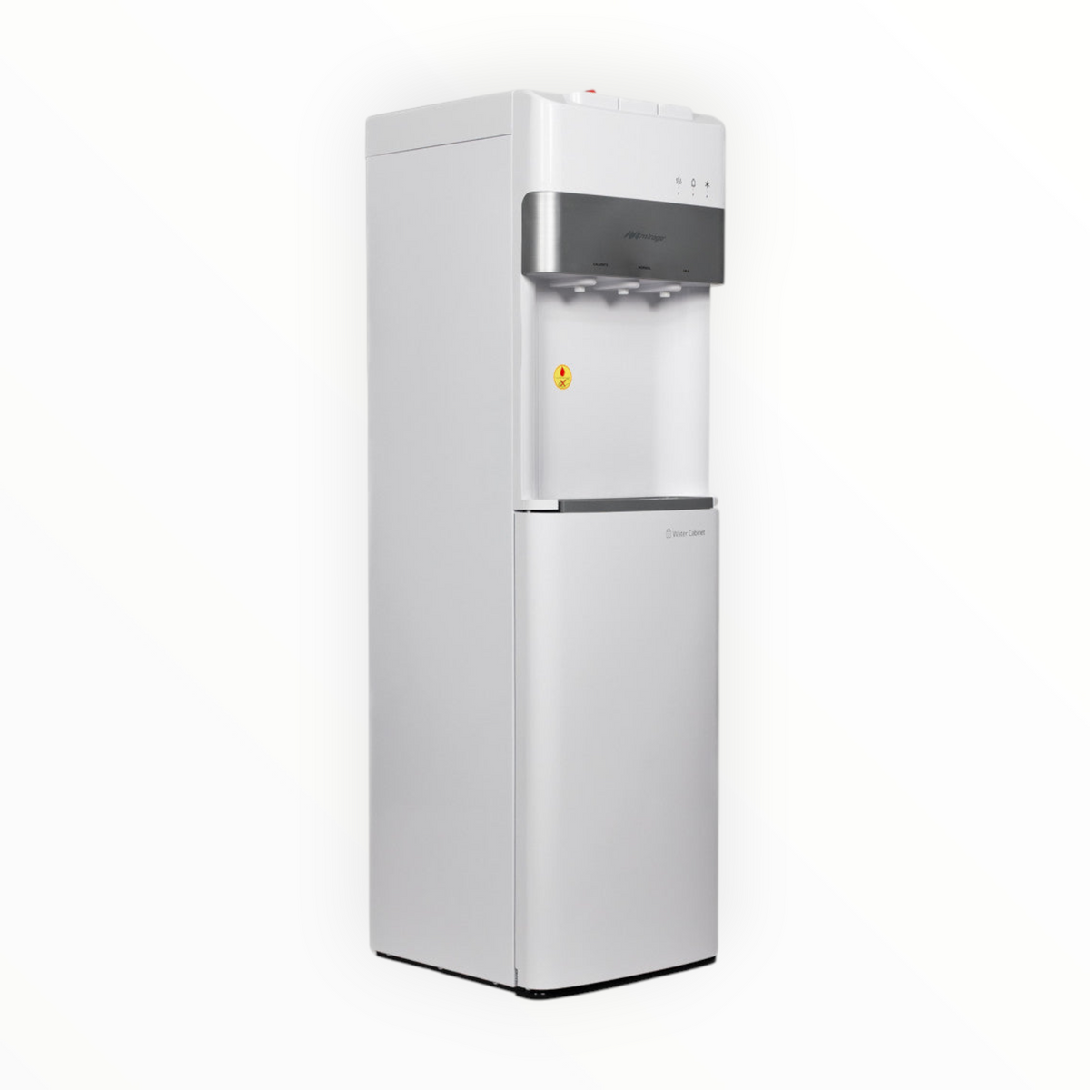 Dispensador De Agua Mirage Disx 30 | Garrafón Oculto 20l | Despachador De 3 Llaves Fria, Caliente Y Templada | Color Blanco Nieve | Mdd30hd - Blanco