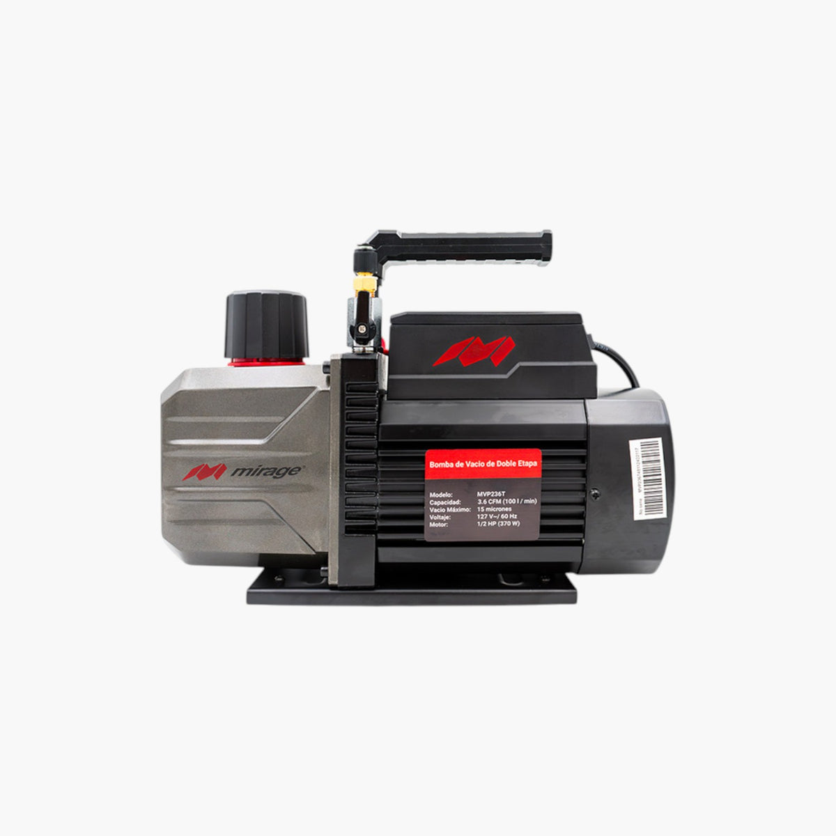 Bomba De Vacío 3.6 Cfm Mirage Dos Etapas Potencia 1/2 Hp Mvp